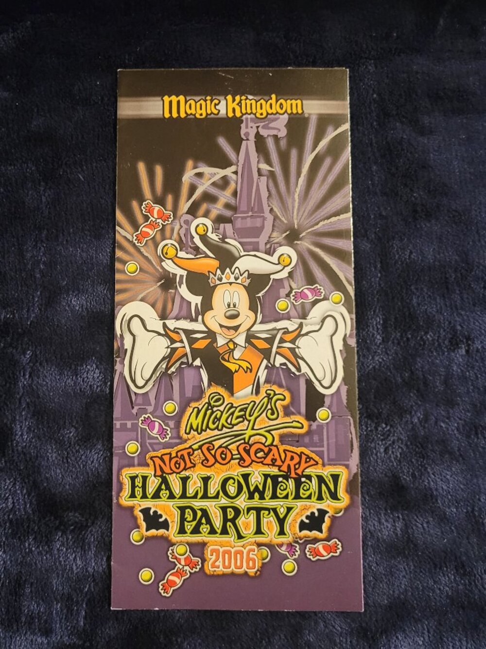 2006 Mickey’s Not-So-Scary Halloween Party guide map – Magic Kingdom event broch